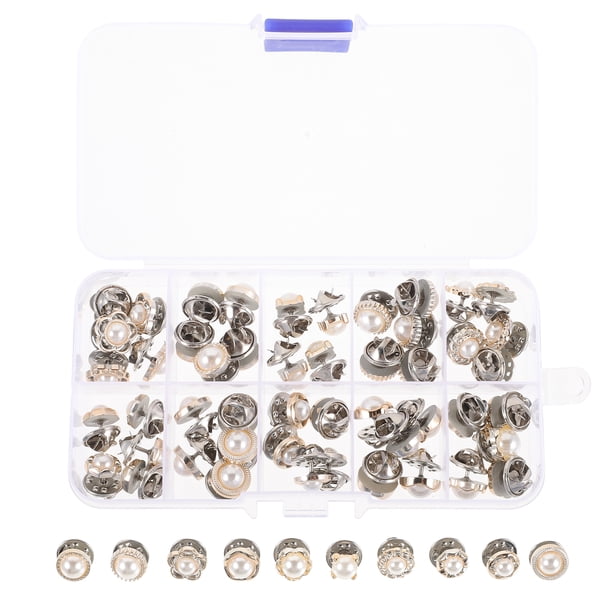 50 Uds. Hermosos pines sin botones para coser, adornos para ropa DIY, broches de perlas