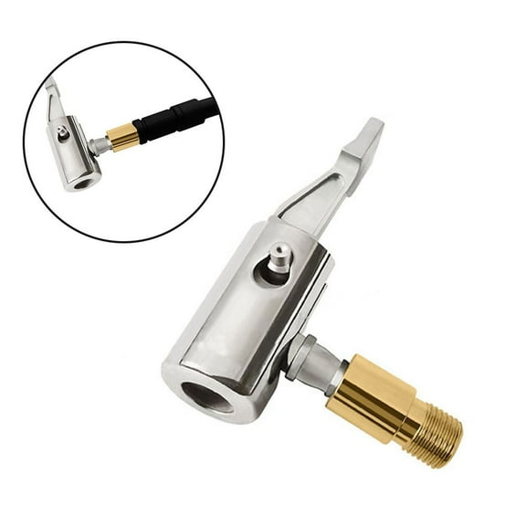 1pc Car/Truck Tyre Wheel Air Tire Chuck Inflator Pump-Valve Clip Connector Brass