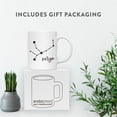 thumbnail image 4 of Koyal Wholesale Zodiac Sign Ceramic Coffee Mug, Virgo Star Constellation, Minimalistic Black, 4 of 5