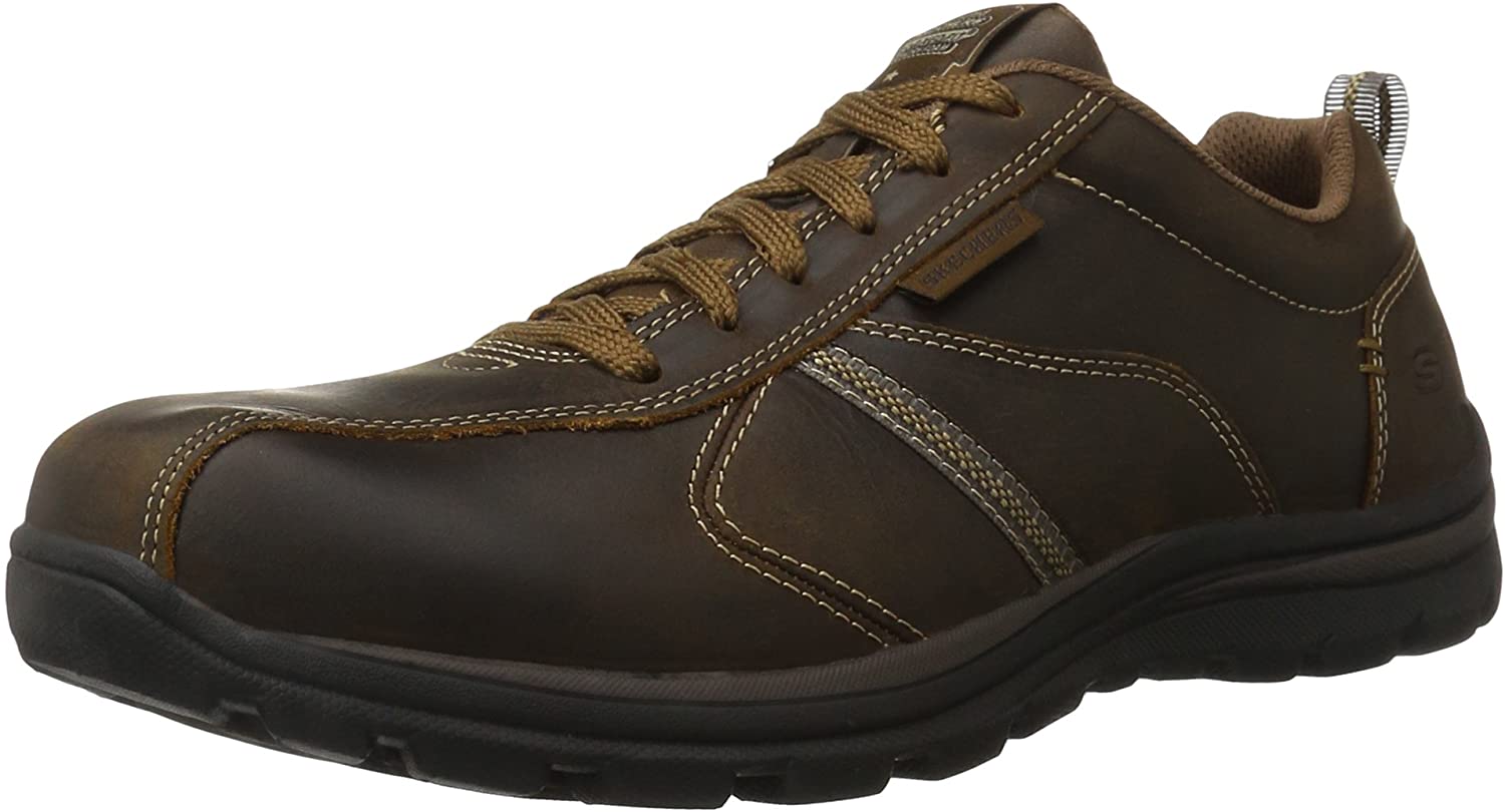skechers levoy dark brown