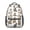 Realistic Cat White, variant on Space Cat Coloring Page White Pattern Backpack for School, Cute School Bag with Adjustable Shoulder Straps and Padded Back, 15.3"x11"x6.7"
