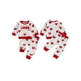 thumbnail image 2 of BemeyourBBs Toddler Baby Boy Valentine Day Outfits Long Sleeve Sweatshirt Tops and Pants Set Fall Winter Spring Clothes, 2 of 9