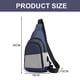 thumbnail image 2 of Tendencia de la moda bolso de pecho colgado al hombro-tela Oxford estudiantes ocio al aire libre pecho mochila pequeña azul, 2 of 5