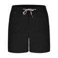 thumbnail image 6 of DDAPJ pyju Mens Solid Athletic Running Shorts Drawstring Workout Gym Shorts Lounge Sweat Shorts with Pockets Black M, 6 of 8