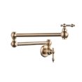 thumbnail image 1 of Wall Mount Dual Handle Kitchen Faucet Swinging Water Spout 360 Rotate Folding Para Kitchen Sink Single Cold Mixer Tap ,bar Laundry RV Farmhouse, 1 of 6