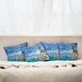 thumbnail image 7 of Ambesonne Nautical Throw Pillow Cover 4 Pack, Seascape Lake Tahoe, 18", Blue Grey, 7 of 7
