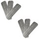 thumbnail image 1 of Paquete de 6 almohadillas para fregona, almohadilla de limpieza de microfibra húmeda y seca, 38 x 11 cm, repuesto para fregona para la mayoría de fregonas y Revea gris, gris, 1 of 5