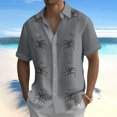 thumbnail image 2 of Hawaiian Shirt For Men, Men's Vintage Button Down Bowling Shirts Short Sleeve Summer Beach Shirt3XL, 2 of 5