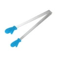 thumbnail image 3 of Mini Food Tongs 14cm Gloves Shape Stainless Steel with Silicon Tips, Blue, 3 of 6