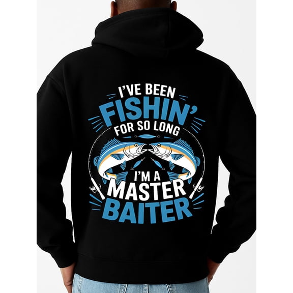 Fishing Master Baiter hoodies men long sleeve black hoodies for autumn and winter Clothing comfortable Trendy Unisex Shirt Graphic Tee tshirts