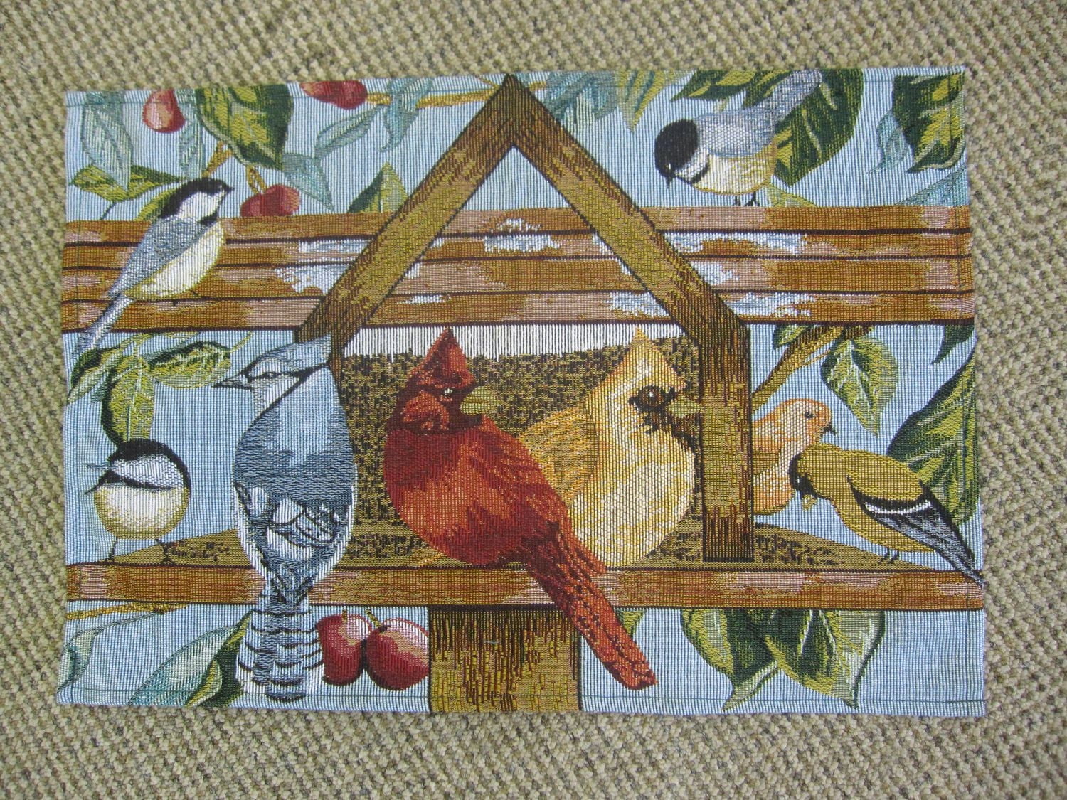 Fabstyles Bird House Placemat Runner