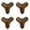 Coffee, variant on Opvise 4Pcs Furniture Protection Corners Three Dimensional Household Kids Safety Protection Anti-collision Corners for Home Clear