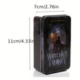 thumbnail image 2 of Witches Tarot Deck  Tin Box  Gilded Edge  Astrology Divination Fate Card  English Version Board Games With Meaning On The Cards, 2 of 7