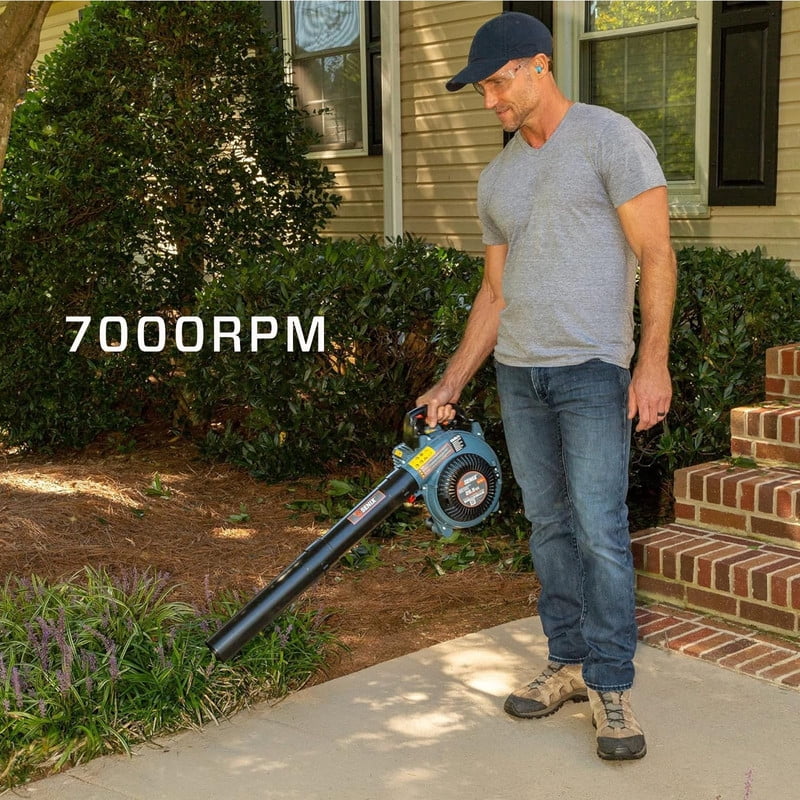 SENIX Kit w/LSPG-M14/GTC4QL-L/BL4QL-L, 144cc 21-inch Gas Push Lawn Mower 3-in-1, 26.5 cc 17" String Trimmer and 4-Cycle 410 CFM Leaf Blower Kit, M14-GTC-BL4QL