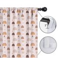 thumbnail image 4 of Blackout Kids Curtains,Pink Boho Bohemia Rainbow Shapes Dots Pattern Childrens Insulated Curtains Set Of 2,Bedroom Essentials,Toddler Room Decor 42x54in(106x137cm), 4 of 5