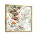 thumbnail image 3 of Orange and Green Wildflowers II 16 in x 16 in Framed Painting Canvas Art Print, by Designart, 3 of 5