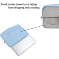 thumbnail image 5 of MOSISO Laptop Sleeve 14 Inch Notebook Briefcase Handbag for ThinkPad/Chromebook Polyester Carrying Sleeve Case Bag for MacBook Air Pro 15 inch, Air Blue, 5 of 5