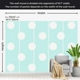thumbnail image 4 of Tiptophomedecor Abstract Wallpaper Wall Mural - Sky Blue Dots, 4 of 7