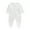 B-White, variant on 2025 0-2T Newborn Baby Boy Girl Romper Bodysuit Long Sleeve Footie Onesie Jumpsuit Cotton Pajamas Sleepwear Outfit Baby Clothes White