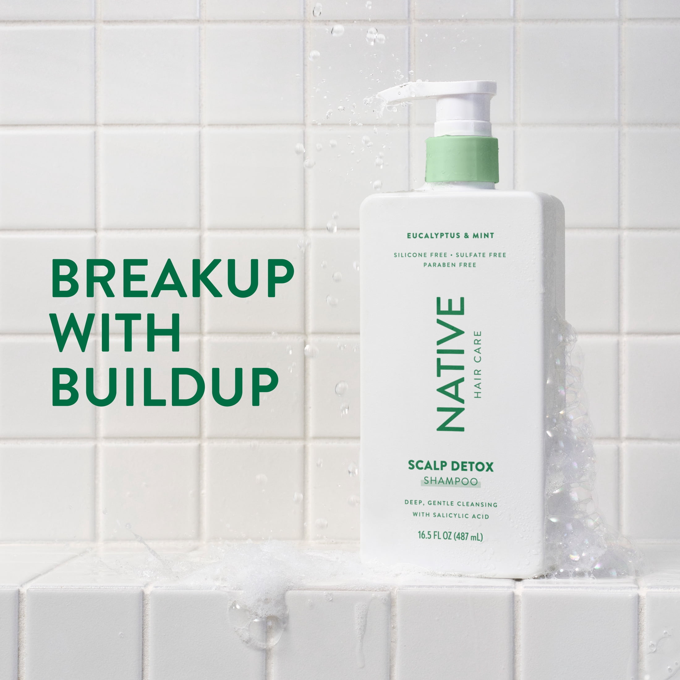 Native Scalp Detox Shampoo Eucalyptus & Mint with Salicylic Acid, Sulfate Free 16.5 fl oz