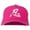 Hot Pink, variant on Chinese Character Patience Embroidered Cap - Black OSFM