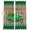 Green Brown, variant on Saint Patrick's Day Blackout Curtains for Bedroom/Living Room, Pinch Pleated Black Out Curtains, Luck Leaves Car Grey Wooden Plaid Room Darkening Window Drapes with Hooks 2 Panels, 39"x70"