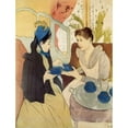 thumbnail image 2 of Cassatt, Mary 19x24 Black Modern Framed Museum Art Print Titled - The Visit 1891, 2 of 4