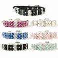 thumbnail image 5 of Zhuge 1 Piece Artificial Pearl Pet Collar & Leash Set, Durable Plastic, Practical Fashionable Pet Accessories, L size, black style B, 5 of 5