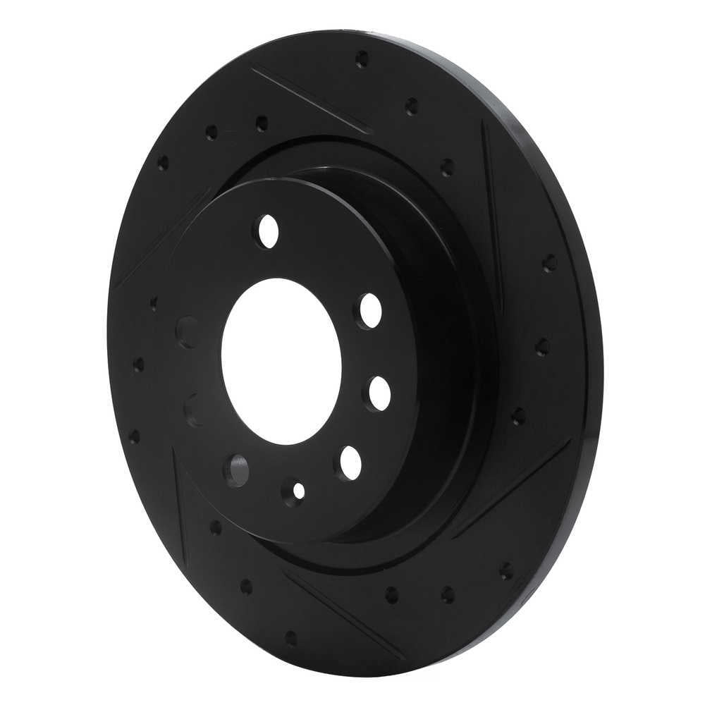 Dynamic Friction Company 633-52006R DFC Brake Rotor - Drilled And Slotted - Black
