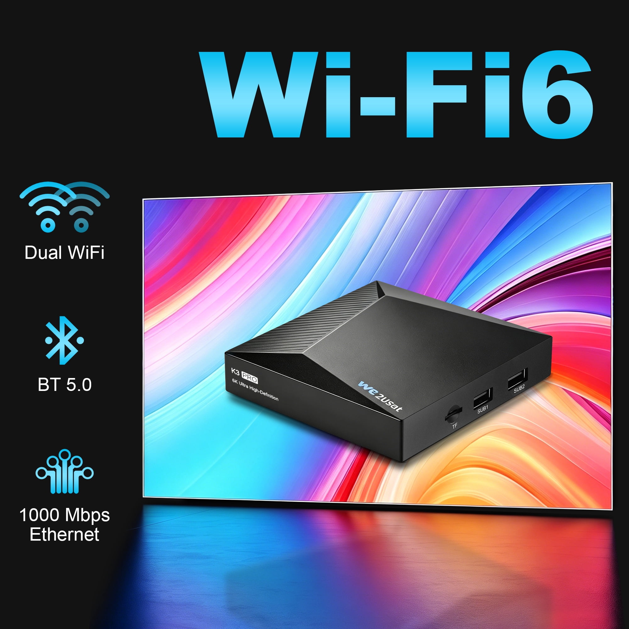 We2USat K3 Pro+ 2026 TV Box