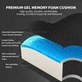 thumbnail image 5 of Afoxsos Black Memory Foam Seat Cushion with Cooling Gel for Longer and Comfortable Sitting, 5 of 7
