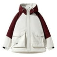 thumbnail image 1 of RXIRUCGD Man Color Match Pockets Zipper Hooded Workwear Outdoor Jacket, White, Size: 2XL, 1 of 3