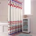 thumbnail image 4 of Fourth of July Independence Day Shower Curtain, Vintage Flowers Plaid Shower Curtain Set with Hooks, Summer Waterproof Fabric Shower Curtains for Bathroom Decor, 72x72 Inch Bath Curtain, 4 of 6
