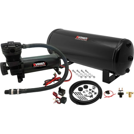 Vixen Air Suspension Kit for Truck/Car Bag/Air Ride/Spring. On Board System- 200psi Compressor, 3 Gallon Tank. For Boat Lift,Towing,Lowering,Leveling Bags,Onboard Train Horn,Semi/SUV