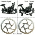 thumbnail image 2 of ZOOM MTB Bicycle Dual Piston Mechanical Disc Brake Caliper with G3 160mm Bike Disc Brakes Rotor, 2 of 7