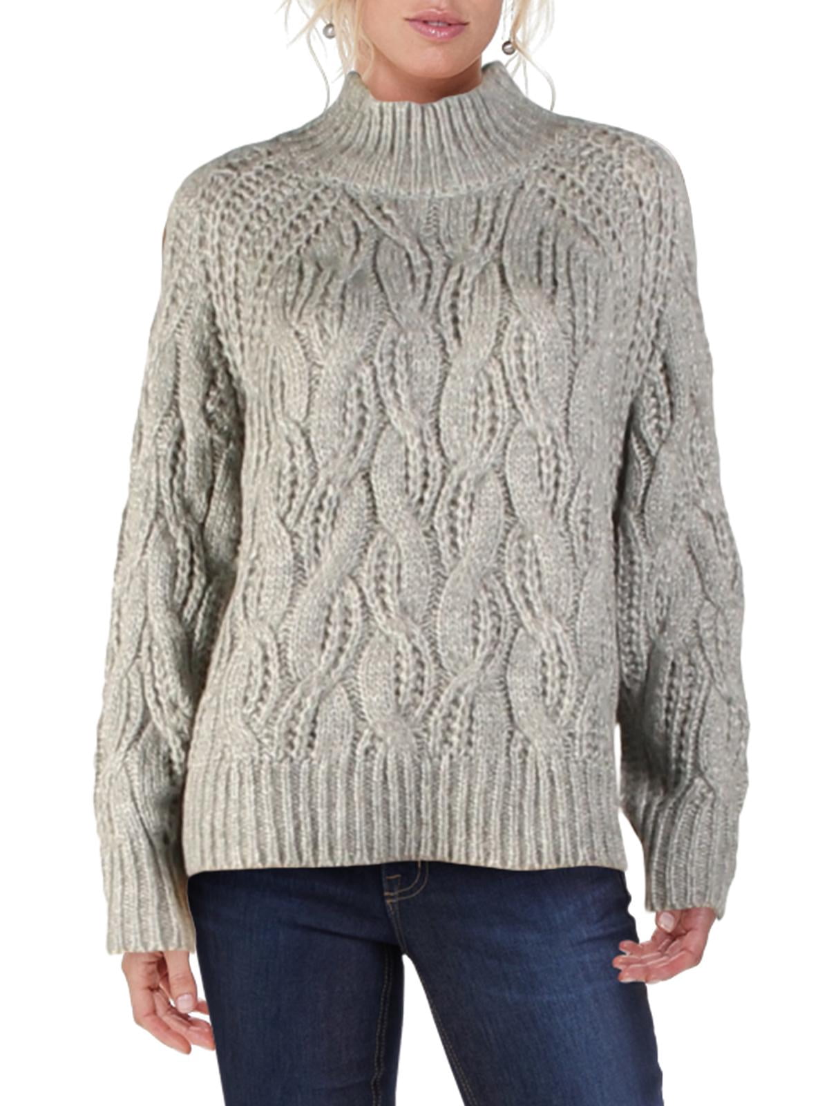 Cliche Womens Reglan Cable Knit Ribbed 