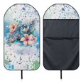 thumbnail image 6 of XYZCANDO Watercolor Sea Turtle Hibiscus Car Seat Towel Cover - Sweatproof Waterproof Seat Protector, Universal Fit for Cars, Trucks, SUVs - Moisture-Wicking Beach Style Accessory, 6 of 9
