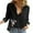 501_Black, variant on Jxximdong Button Up Shirts Women Women's Button Up Shirts V Neck Casual Long Sleeve Loose Shirt Tops Black Spring Tops L