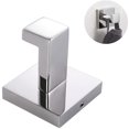 thumbnail image 2 of Deckon - Gancho para toallas de baño de acero inoxidable, cuadrado, para ropa, toalla, abrigo, albornoz, armario, armario, soporte para esponja, para baño, cocina, garaje, resistente, montado en la pared, acabado cromado pulido Kuyhfg Bienvenido a Kuyhfg, 2 of 5