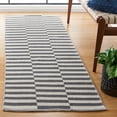 thumbnail image 2 of SAFAVIEH Montauk Raeyln Geometric Cotton Runner Rug, Ivory/Grey, 2'3" x 19', 2 of 8