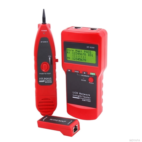 NF-8208 LCD Display Network LAN Cable Tester Wire Tracker Tracer Measure Length RJ45 RJ11 Line Scanner ,Fast Responses