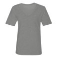 thumbnail image 6 of Womens Tops Women's T-Shirt V Neck Short Sleeve Solid Color Casual Loose T-Shirt Top, 6 of 7