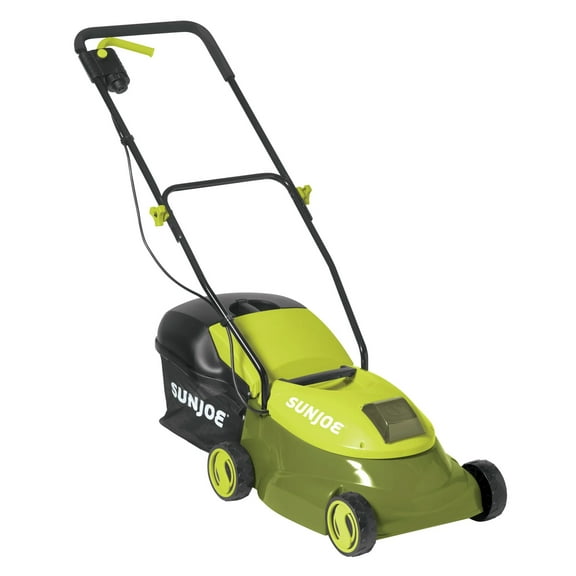 Open Box Sun Joe 14" 28V Cordless Push Lawn Mower, Steel Blade, Rear Discharge