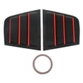 thumbnail image 2 of Air Vent Scoop Shades Cover Blind, Professional Side Window Louver Simple Installation Anti Scratch Rustproof Metal  For Car Black, 2 of 8