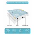 thumbnail image 5 of Yellow Teal Floral Spring Full Size Down Alternative Comforter, Lightweight Comforter Quilt Bedding Set with Pillow Shams Pastoral Summer Botanical All Seasons Bed Comforter Duvet Insert 78"x90", 5 of 7
