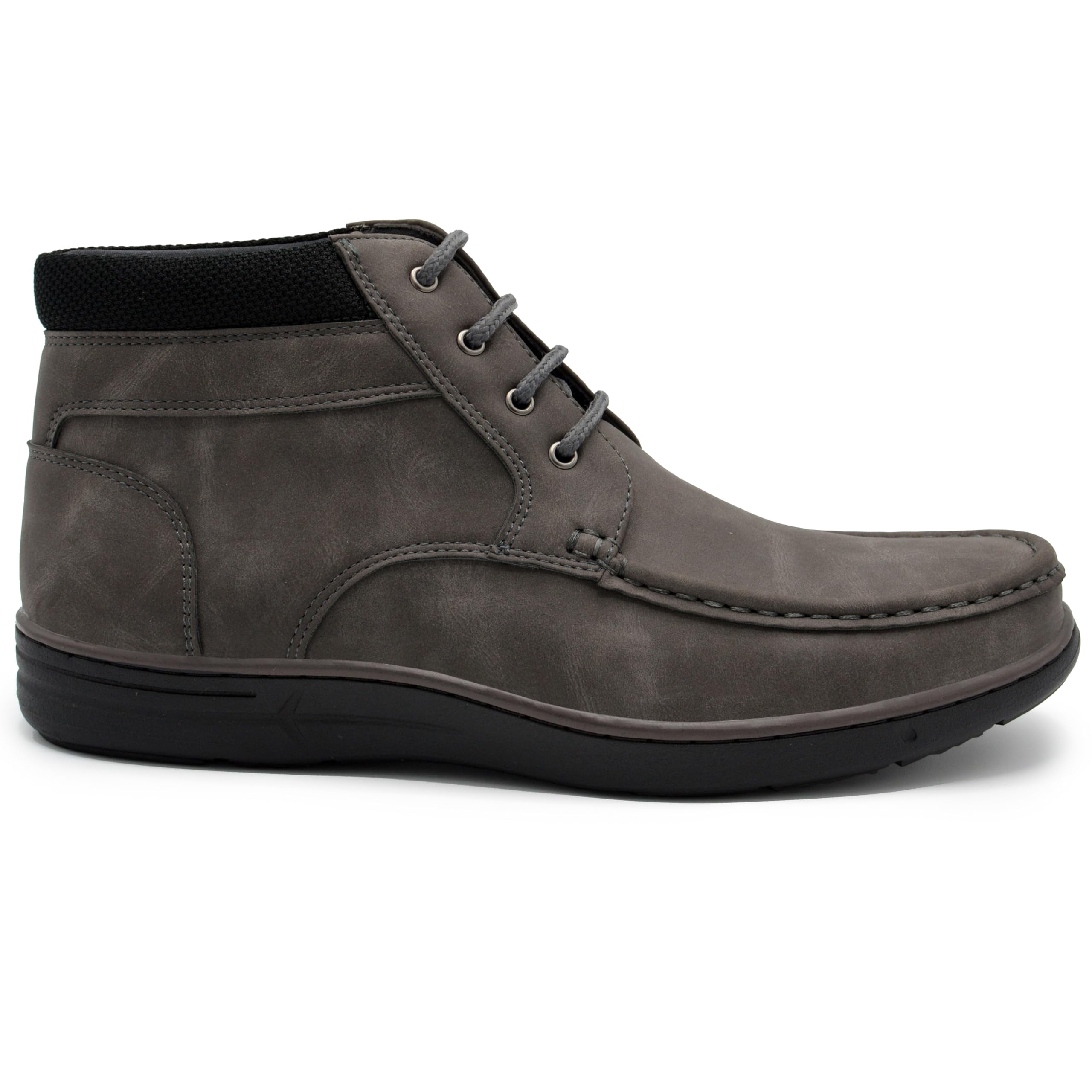 Aston Marc Mens Hertel 01 Faux Leather Lace Up Chukka Boots  display picture 1