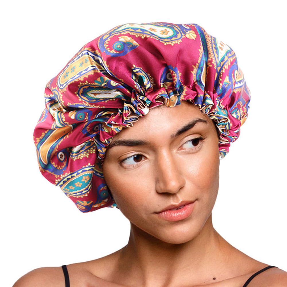 Women Sleep Hat Fashion Flower Bonnet Hat Comfortable Beauty Cap Head Covers 