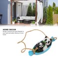 thumbnail image 3 of Swing Panda Statue Decor, Compact Simulated Exquisite Garden Panda Statue Resin Fade   For Lawn, 3 of 8