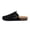 black, variant on Men's Suede Closed-Toe Mule Slides, Adjustable Buckle Casual Slip-On Sandals