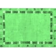 thumbnail image 1 of Ahgly Company Indoor Rectangle Abstract Emerald Green Contemporary Area Rugs, 8' x 10', 1 of 4